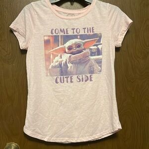 Star Wars pink Yoda shirt size XL 14/16 (girls)